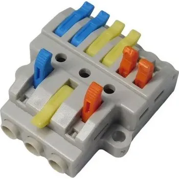 Síťový kabel Rychlospojka KV436 pin 3:6 se svorkou pro kabely 0,08-4mm2 L904M