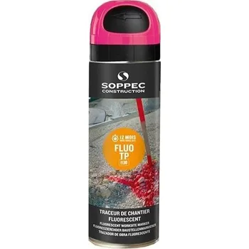 Barva ve spreji Sprej SOPPEC FLUO, různé barvy Počet kusů: 1 ks, Barva: Růžová