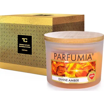 Svíčka DIVINE AMBER | sójová svíčka | 2 knoty | PARFUMIA® | 400 ml Dedra