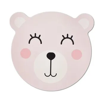 prostírání ZELLER Prostírání dětské motiv medvěd, růžová, průměr 36,5cm