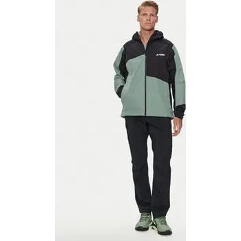 Pánská větrovka adidas Outdoorová bunda TERREX Xperior Hybrid IP1419 Zelená Slim Fit XL