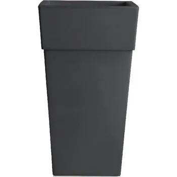 Květináč PIRAMIDE 50x50x87cm, antracit