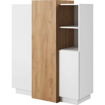 Komoda Tempo Kondela Komoda 3D, bílá/dub craft zlatý, TRIO