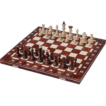 Šachy Dřevěné šachy AMBASSADOR de lux střední