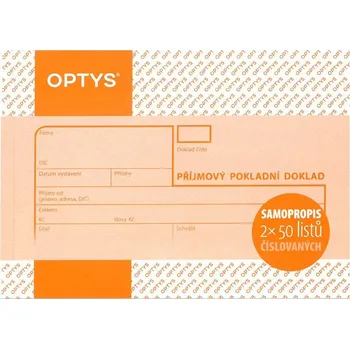 Optys 1081 příjmový doklad A6 2 x 50…