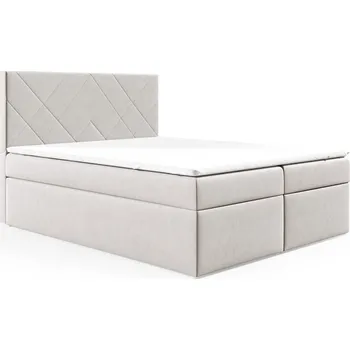 Postel Postel 72 180x200 cm s úložným prostorem Krémová