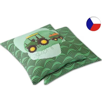 Povlak na dekorativní polštářek Dětský saténový povlak na polštář 40x40 GEON Traktor