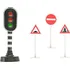 Příslušenství k autodráze Mikro Trading Kids Globe Traffic semafor 13 cm + 3 dopravní značky 