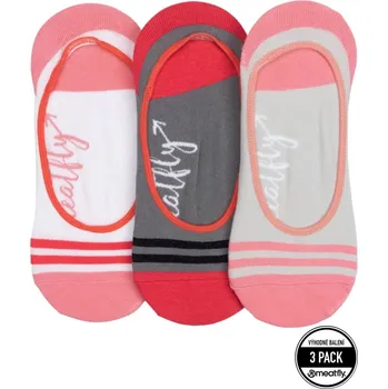 Dámské ponožky Dámské ponožky Meatfly Low Socks Triple Pack bílá/růžová One Size