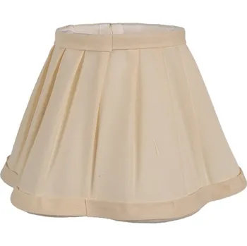 Stínidlo Béžové látkové stínidlo s okrajem ve tvaru květiny Suzanne – 20x13 cm