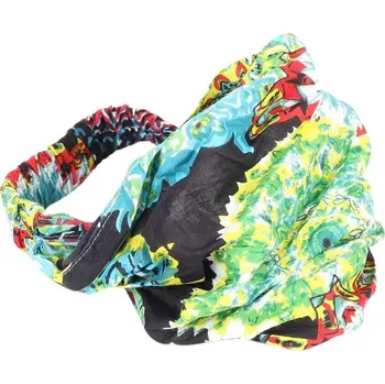 Čelenka Čelenka modrozelená se vzorem