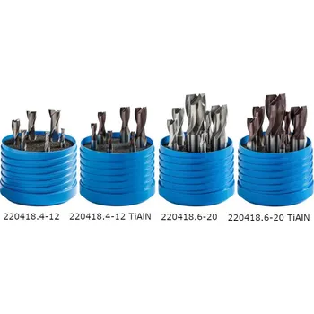 Příslušenství k frézce Sada fréz pro drážky per krátkých, dvouzubá, nesouměrná, typ N, kód 220418, 6 ks, průměr 6 - 20 mm