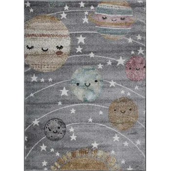 Koberec Kusový koberec PLAYTIME 2105A grey Rozměr: 80x150 cm