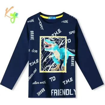 Chlapecké tričko dl.r. Kugo HC0757 tmavě modré