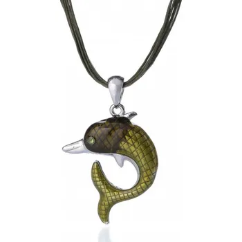 Náhrdelník Prosperk Náhrdelník Delfín zelený S5105