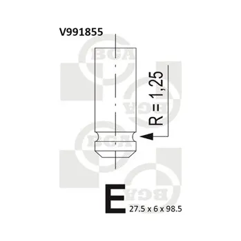 Rozvod motoru Sací ventil BG Automotive V991855