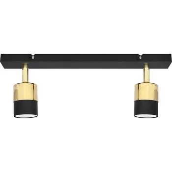 Bodové svítidlo LED Bodové svítidlo TUBSSON 2xGU10/4,8W/230V černá/zlatá