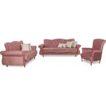 Sedací souprava Panama 3+2+1, starorůžová (Monolith 63/Monolith 04)