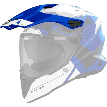 Auto-moto Kšilt pro přilbu COMMANDER 2, AIROH (Reveal - modrý lesklý)