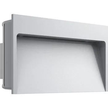 Lampička Flos Architectural FLOS My Way - široké nástěnné svítidlo LED, šedé Hliník / šedá / zinek 1 x 13 W LED - Doprava zdarma