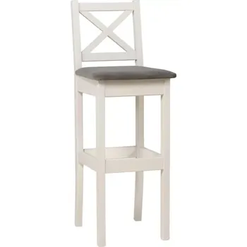 Barová židle Barová židle HX, bílá/šedá