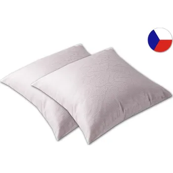 Dekorativní polštářek Damaškový dekorační polštářek 40x40 EXCELLENT TOPAS Jarní déšť šedorůžový