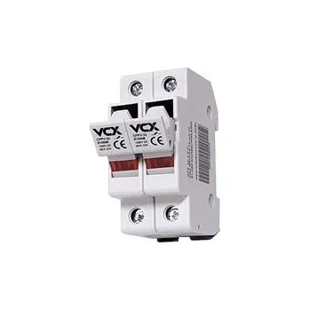 Pojistkový odpojovač VCX CFPV-32, 2P, 32A, 1kV s LED signalizací, na DIN lištu