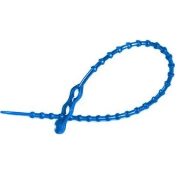 Stahovací páska Páska kuličková dvojitá, svazek max. 34mm, nosnost do 8kg, délka 120mm modrá 100ks v bal.