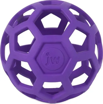 Hračka pro psa JW Pet JW Hol-EE Děrovaný míč – Jumbo 18 cm Barva míčku: fialová