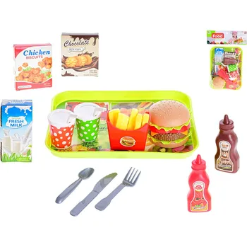 Dětská kuchyňka Mikro trading Fast food set - 26 ks