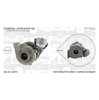 Turbodmychadlo Dmychadlo, plnění, 0860037, 0860097, 09202612, 24404592, 860037, 860097, 93184468, OES, ES-07-0274