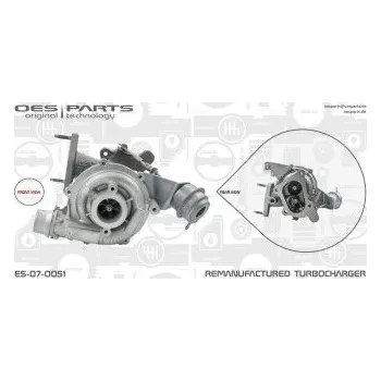 Turbodmychadlo Dmychadlo, plnění RENAULT, , 144101946R, 144110463R, 4406494, 8200822404, 8201054152, 860583, 95514574, 95516206, OES, ES-07-0051