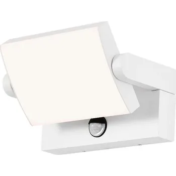 Bílé fasádní LED svítidlo náklopné s pohybovým čidlem 17W IP65 - Teplá bílá - LED Solution - 2938 - 2938