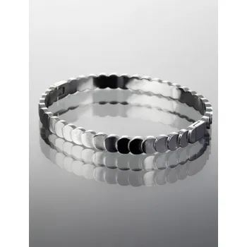 Náramek Prosperk Luxusní pevný náramek z chirurgické oceli s malými kolečky S1064