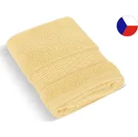 Kvalitní froté osuška 70x140 PROUŽEK světle žlutý 450g