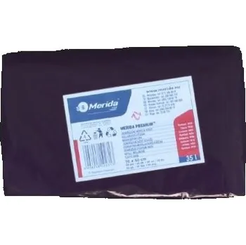 Pytle na odpadky Merida Sáčky LDPE, 25 mi,50x60cm,35 l,černé 50 ks/b /W20/