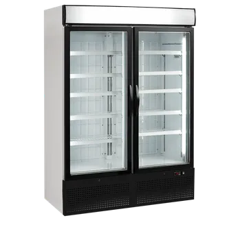 TEFCOLD NF 5000 G – Mrazicí vitrína, 2-dveřová, NO FROST, s reklamním panelem, 930 l, bílá