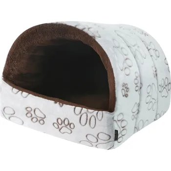 Pelíšek pro psa O´LALA PETS Kukaň HOUSE 40x36cm A55 Bílá Tlapky