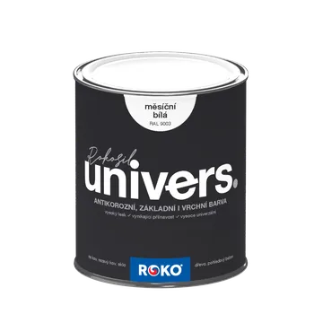 barva na kov Rokospol Rokosil UNIVERS Barva: RAL 9003 měsíční bílá, Objem: 0,6 l