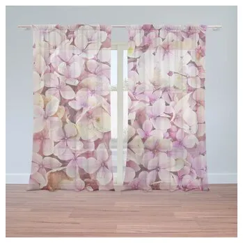 Záclona Záclony Růžové květy: 2ks 150x250cm