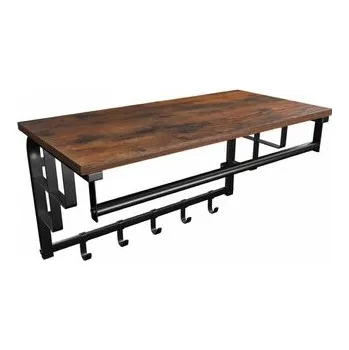 police DOCHTMANN, Nástěnná police s posuvnými háčky a konzolí 66 x 30 cm