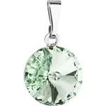 Přívěsek zelený Rivoli se Swarovski Elements Chrysolite 12 mm