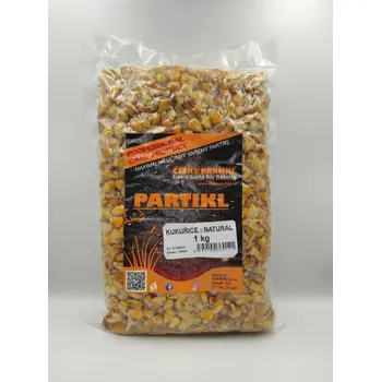 Návnadová surovina ČESKÝ PARTIKL Vařená kukuřice 1Kg - ŠVESTKA