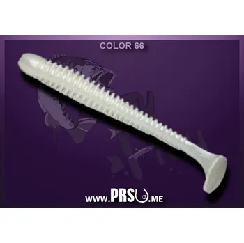 Umělá nástraha Crazy Fish VIBRO WORM 2" barva 66 perleťový sníh