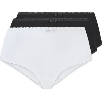 Kalhotky esmara® Dámské kalhotky, 3 kusy (XS(32/34), černá/bílá)