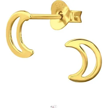 Náušnice Prosperk Náušnice stříbrné pecky minimalistické měsíc S3210