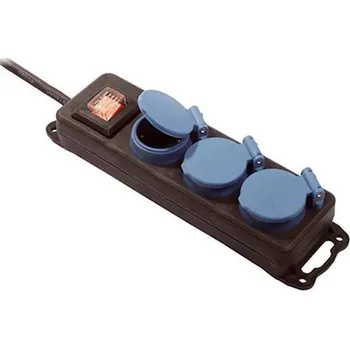 Elektrický konektor BACHMANN Vícenásobná zásuvka DE, 3x CEE7/3, IP44, 1,5m (349.045) - 19.07.3531