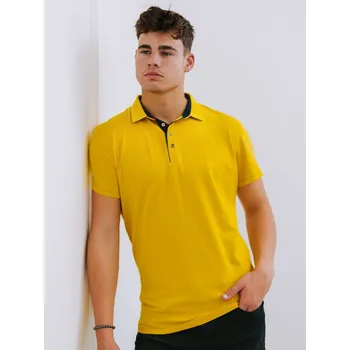 Pánské tričko Pánské POLO triko VSB VUGO ve žluté barvě, VELIKOST 4XL