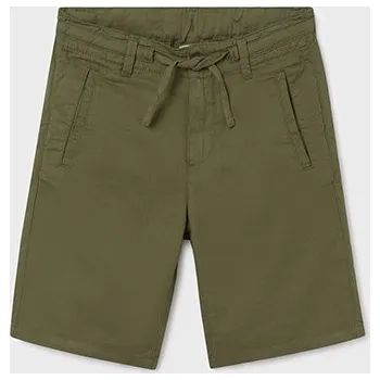 Chlapecké kraťasy Chlapecké elegantní kraťasy Mayoral 6263,6296 béžové barva: zelená, Rozměr: 166 (16 let)