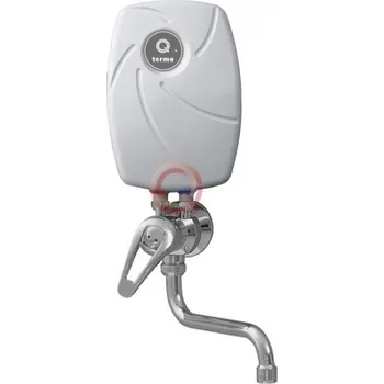Ohřívač vody Průtokový ohřívač vody TM 144 D-P s pákovou dřezovou baterií Qtermo